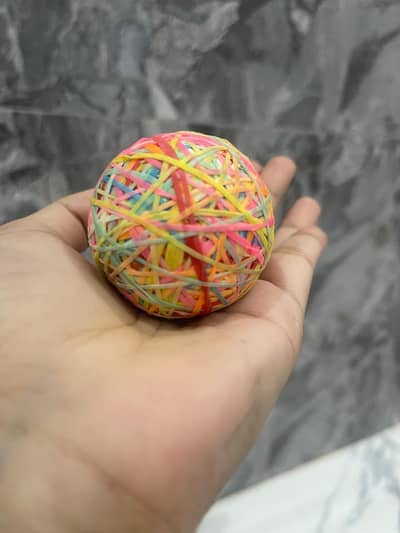 hand made rubber band boll