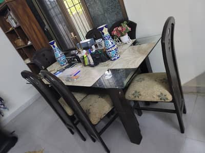6 chairs dinning table