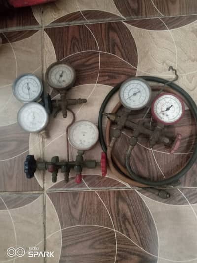 AC & Refrigeration Workshop Tools Complete Set – Manifold Gauge, Drill