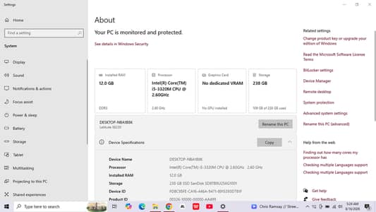 Dell Core i5 Laptop | 12GB RAM & 256GB SSD | Heavy Performance