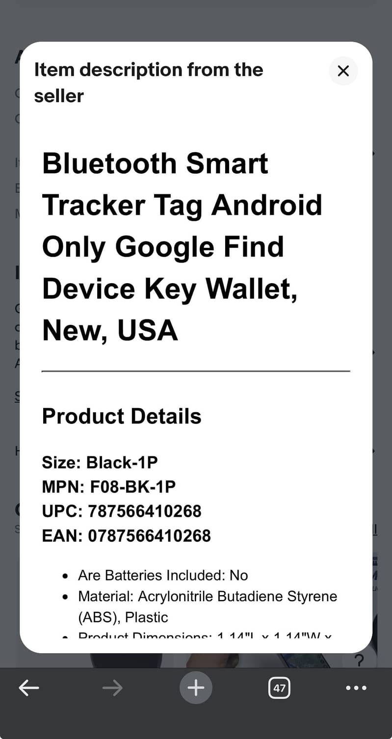 Bluetooth Tracker for Android Device, Item Finders 7
