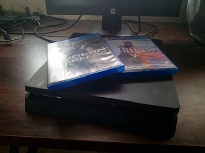 PS4 Slim 500GB 10/10 Condition With 2 Games