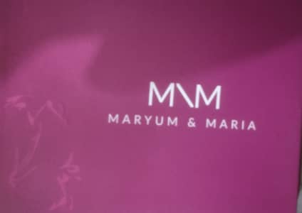 Merium & Maria Brand New Unstitched Box Pack Dress