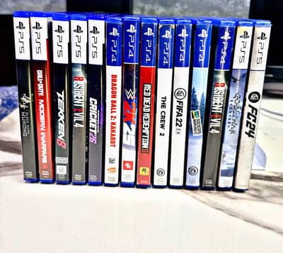 PS5 and PS4 Used CDs Available Contact on WhatsApp for details