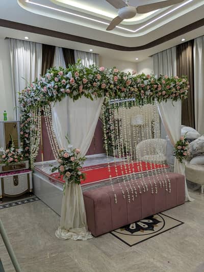 Wedding Bed Decoration | Premium Flower Bed Decor | Karachi