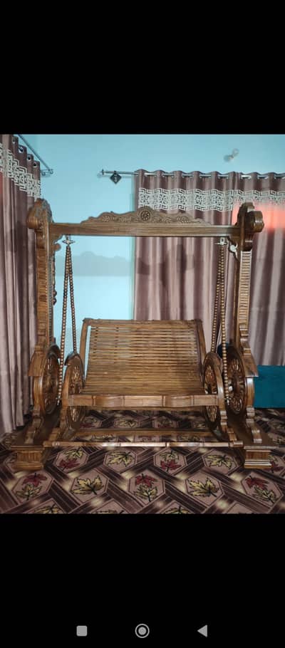 Premium Hand-Carved Wooden Jhoola – Completely Unused – Rs. 20