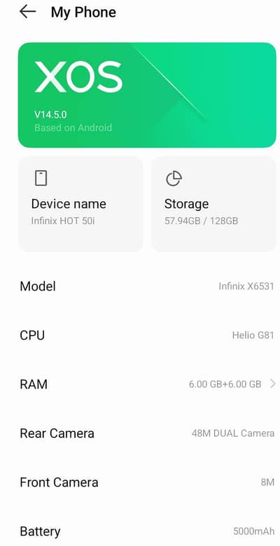 Infinix Hot 50i
