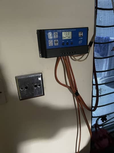 Air cooler with solar panel