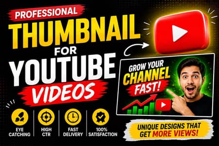 Professional YouTube Thumbnail Design 