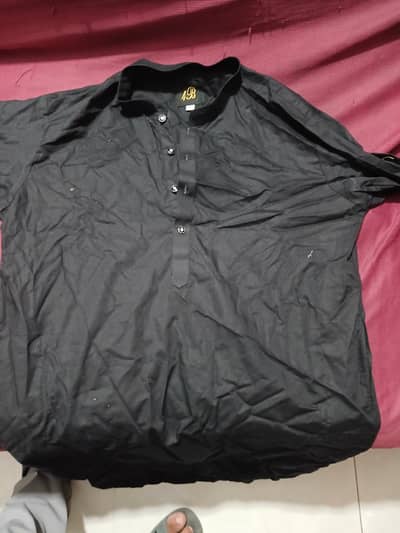 Black shalwar kameez and pent