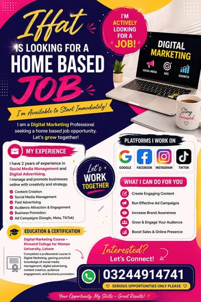 Ready to Grow Your Brand — Digital Marketing Specialist