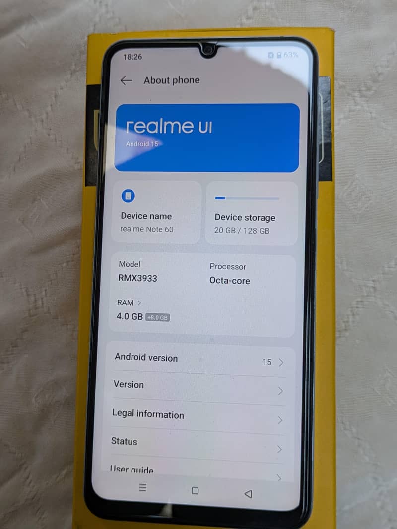 Realme Note 60 6