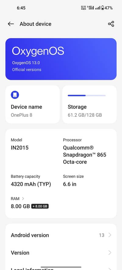 One Plus 8