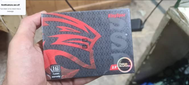 256 GB ssd Kingspecs breand new only 2  hours used