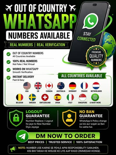 WHATSAPP NUMBER AVAILABLE