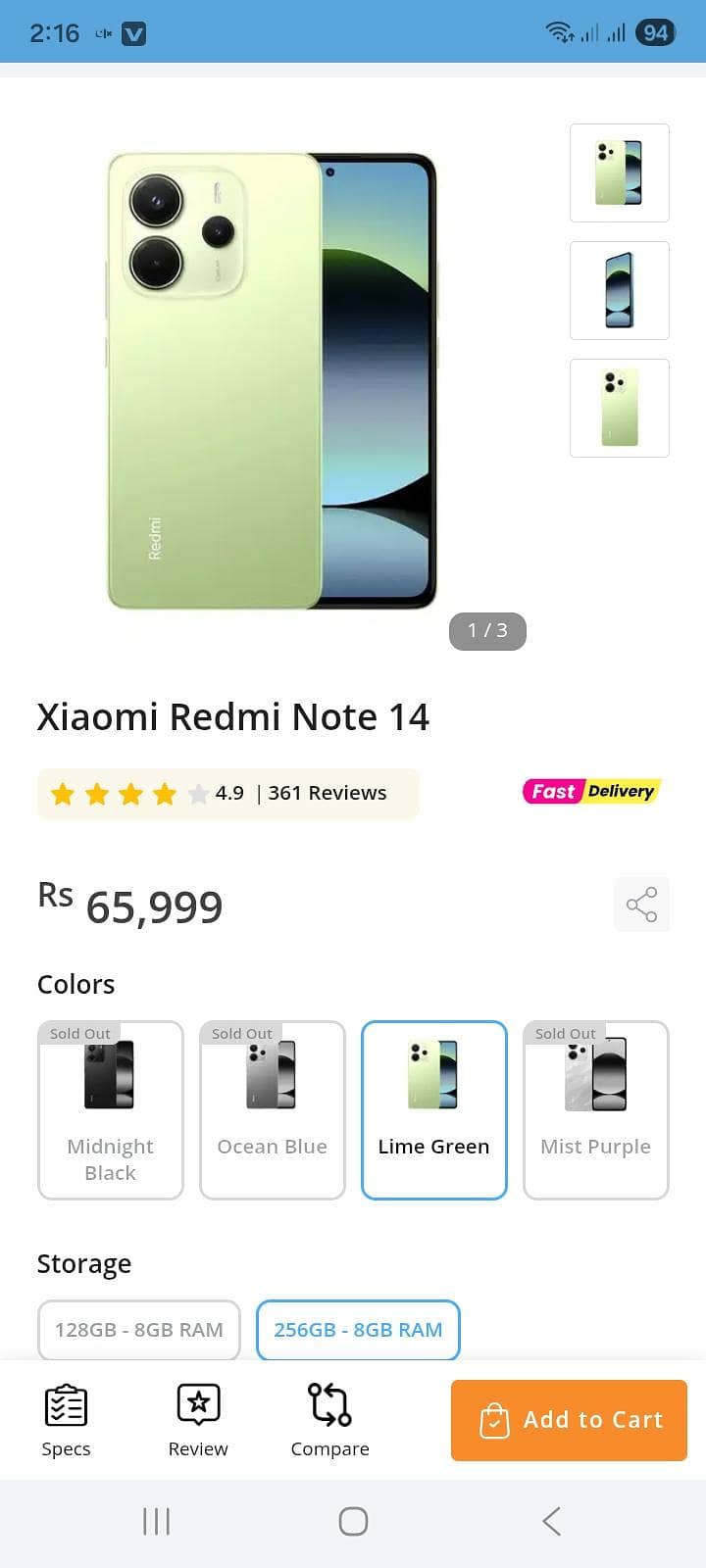 Xiaomi Redmi Note 14 4
