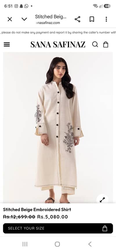 Long sanasafiza emirded stylish kurti