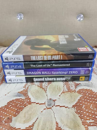 PS5/Ps4 used games discs available for sale