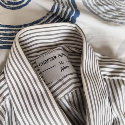 Chester Bernard Collar Size 15, Moosajees Collar Size 15.5 Shirt