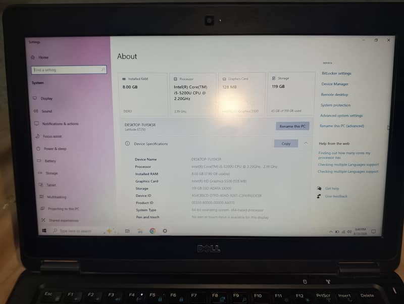Dell Latitude E7250 0