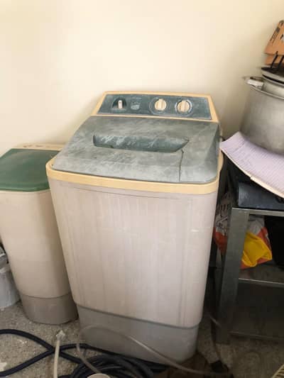 Used washing machine and dryer.