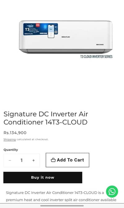 Air conditioner T3 inverter(Signature)