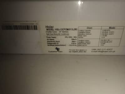 1 ton haier A. c good condition vip cooling