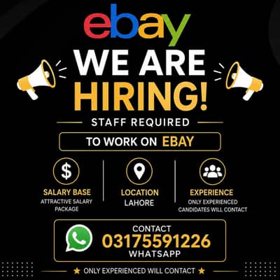 Ebay job offer only expericend will contact