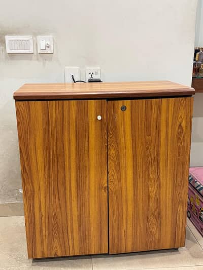 2-Door Storage Cupboard with Shelves – Good Condition