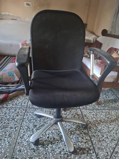 Revolving chair with computer table urgent sale