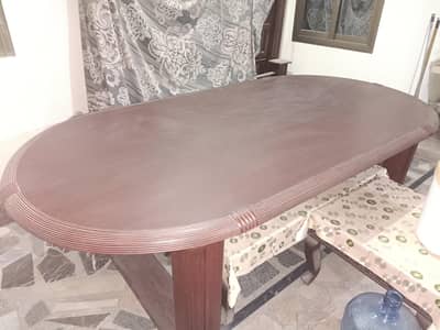 Dining Table with 6 Chairs for Sale in Taali Wood