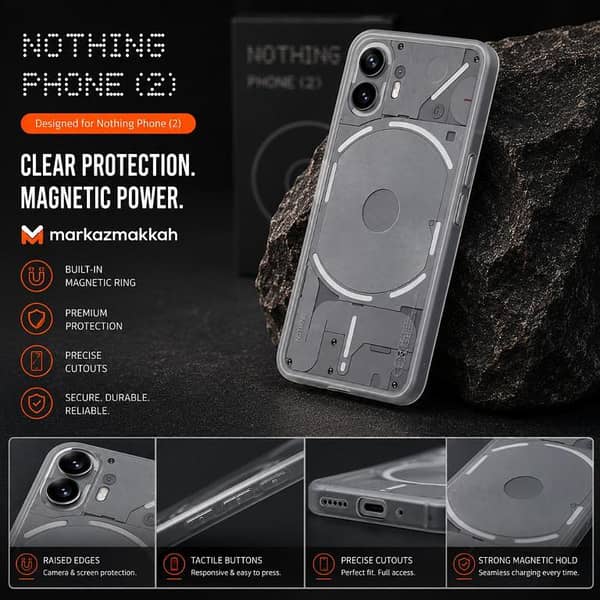 Nothing Phone 2 Clear Soft Case | Premium Transparent Protection | Raised Camera & Screen Guard | Precise Cutouts