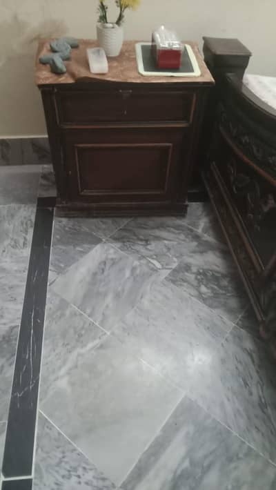 Double bed with dressing and 2 side tables