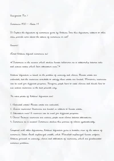 Assignment Writing & Typing Services