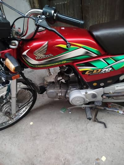 honda cd70 model 2022 biomatric on spot new tyres genuine bike