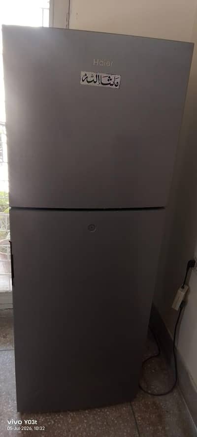 haier silver fridge