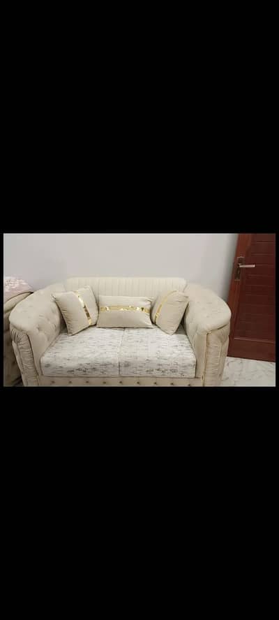 Beige 3+2+1 Sofa Set - New