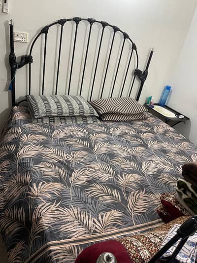 Iron king size bed