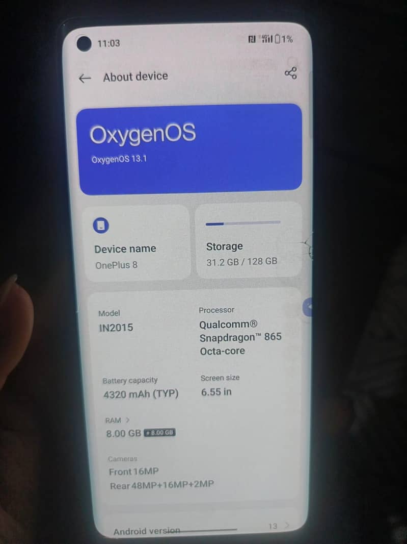 One Plus 8 5