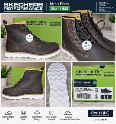 Original Skechers Performance Men’s Boots – Size 11 | Casual & Stylish