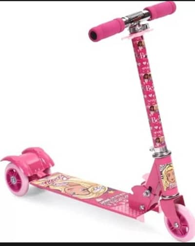 pink character Scooty for kids | metal Durable