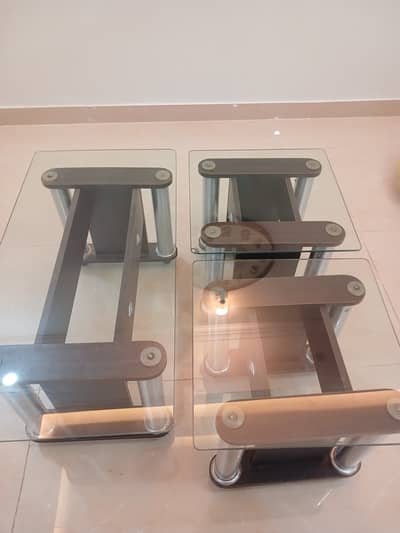 Side center Glass Table for sale