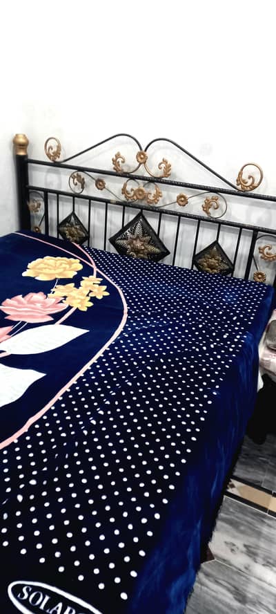 DOUBLE BED WITH MATTRESS FOR SALE