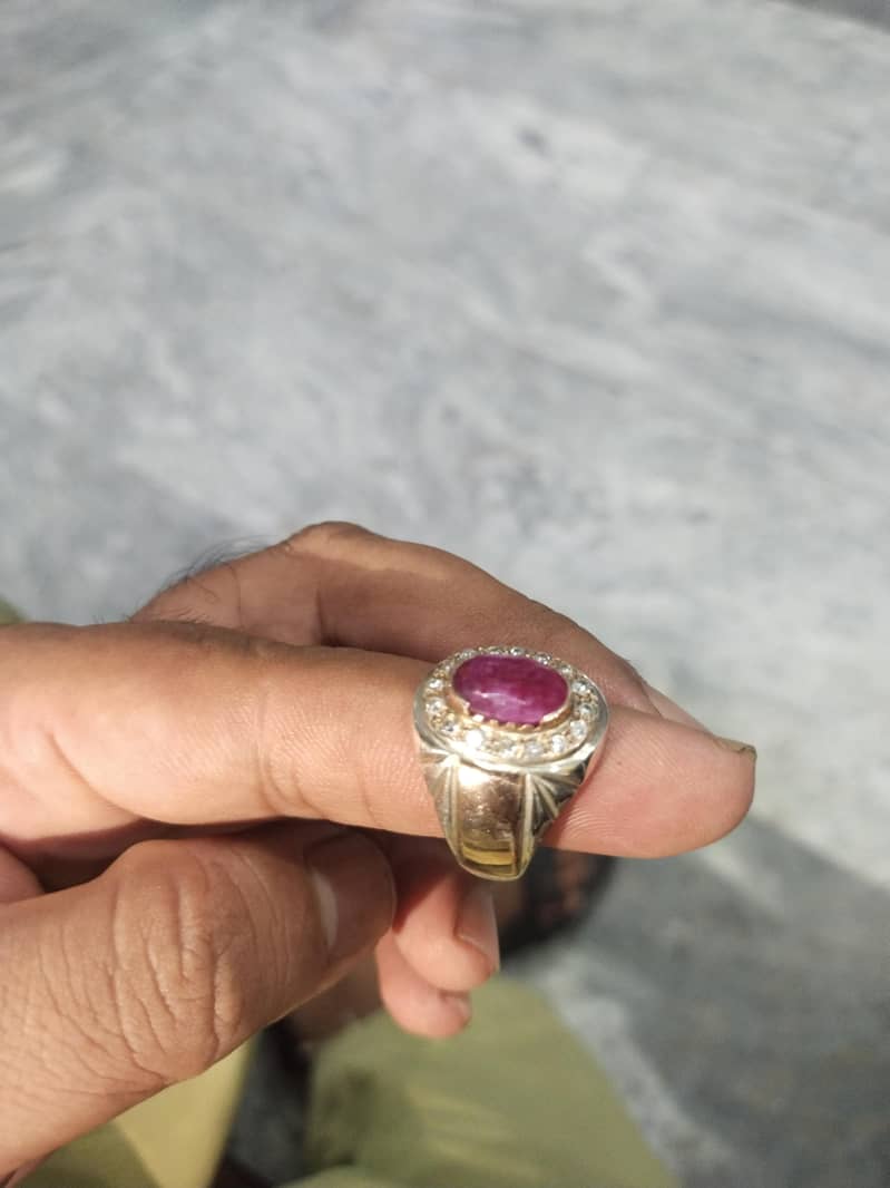 origal ruby with 925 silver 0
