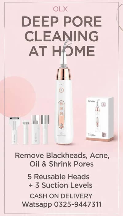 5 in 1 Electric Blackhead Remover USB Rechargeable