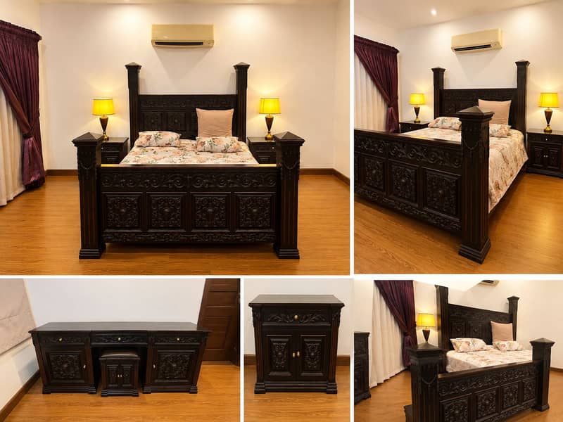ROYAL CHINIOTI SOLID KING BED 2