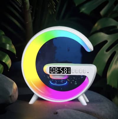 Google Smart LED Lamp Clock , Bluetooth Speaker & Alarm ,