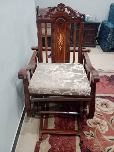 sheesham Wooden Chair/ Recliner