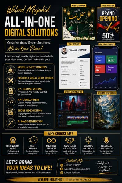 social media service banner maker cv maker