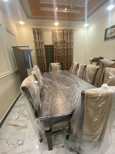 Dining table with 10 chairs